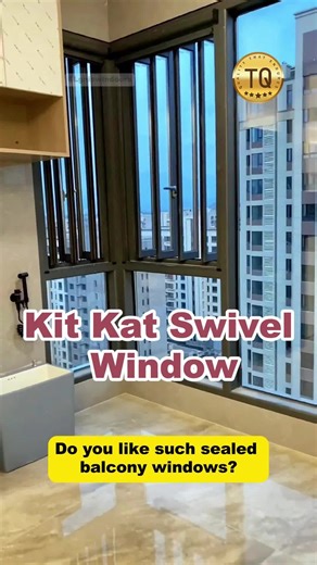 Kit Kat swivel window #windows #casementwindows #slidingwindows #aluminiumwindows #glasswindows #aluminium #factory #tottme #chinawindows