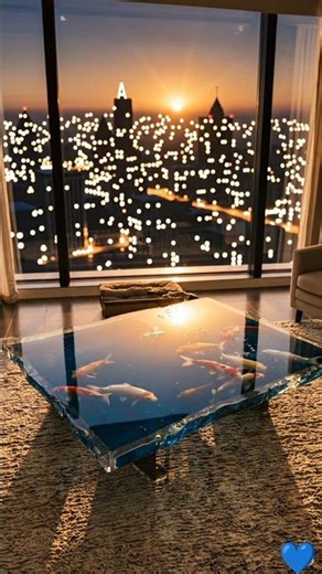 Making a Luxury 3D Koi Pond Table | Resin Art Timelapse#InteriorDesign #Satisfying #ArtTimelapse