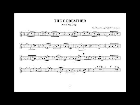 The Godfather - Love Theme - Violin Sheet Music (Play Along)