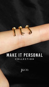27K views · 335 reactions | Dainty, personalized, and forever yours. 'Make It Personal' with our 14k Solid Gold Mini Alphabet Earrings – because elegance is in the details.  | Jcojewellery | Facebook