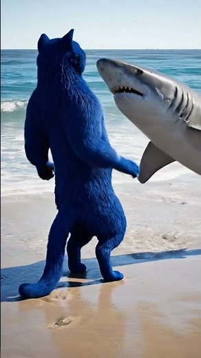 Blue Cat Thought He’d Win Again… But This Time, He Didn’t #bluecat #animation #cat #funny