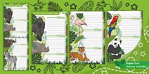 Animal-Themed Height Chart