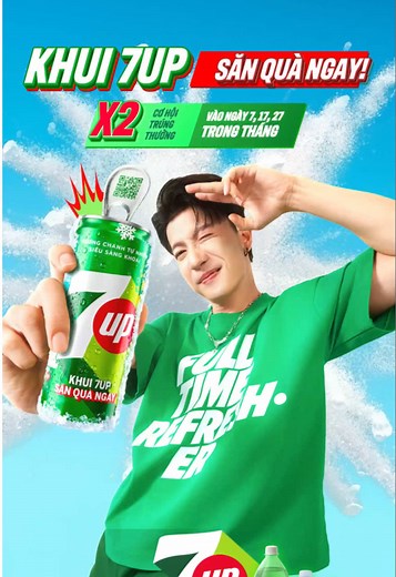 Khui 7UP săn quà hơn 1,8 triệu: hướng dẫn quét QR trúng thưởng