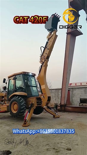 Cat 420F backhoe loader has been tested on site, welcome to buy.