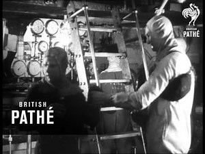 Inside Engine Room On British Warship Aka A Navy Story (1942)