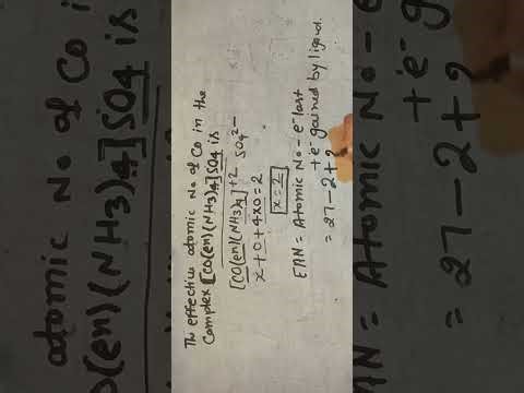 How to calculate EAN( effective atomic number)