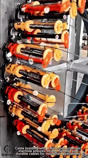 Work tool cable braiding machine for manufacturing industry