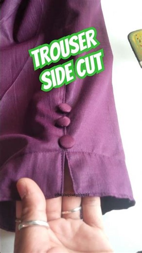 Easy Way To Make Ladies Trouser Side Cut #ladiespant #sidecut #silaisikhe sewing #sewingtips