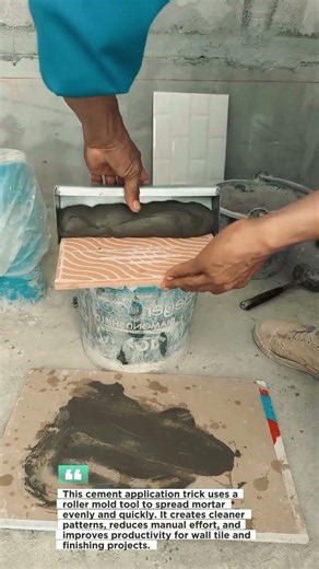 Cement Roller Hack #constructionhack#builderskills #tools #diy #builder...