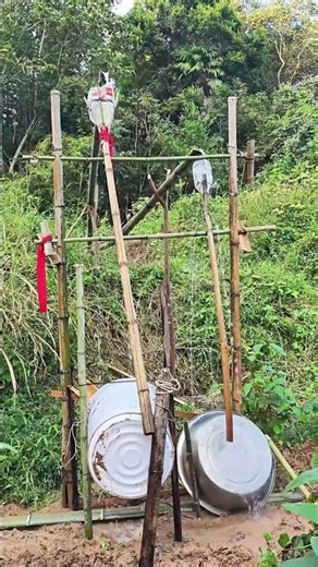 Ancestral Wisdom in Action! A Tutorial on Operating the Rural Bamboo Water Pump!