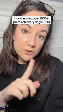 How to study for the HESI exams in nursing school #nursingschool #nursingstudent #nursingschooltips