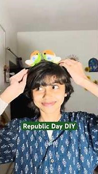 सोने की चिड़िया बना दी / Ghamu Saran / 26 January craft ideas for school #shorts #craft