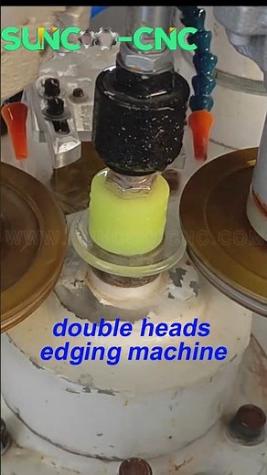 Double heads high speed glass mirror grinding and polishing machine