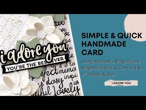 Super Quick Card using 6x6 Paper & Altenew Dies