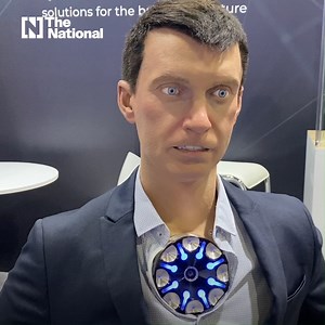Meet Alex, the humanoid robot fit to become a receptionist. news.ae/3Gbxu87 | The National