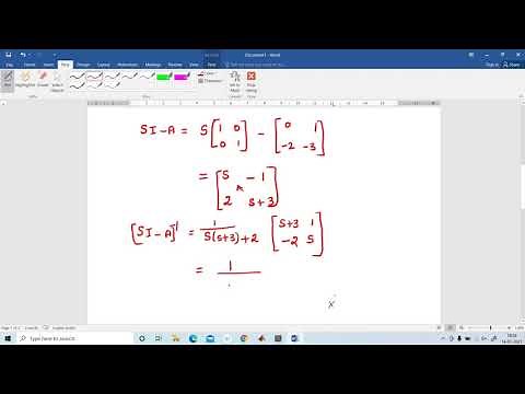 State space to transfer function using MATLAB/Simulink