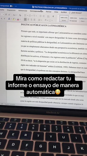Cómo redactar tu informe o ensayo de manera automática😳