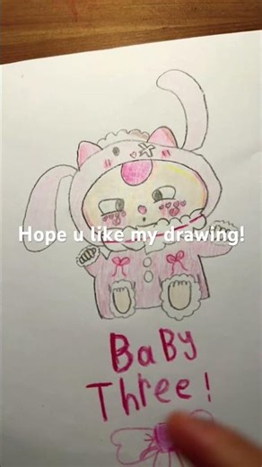 Baby three drawing