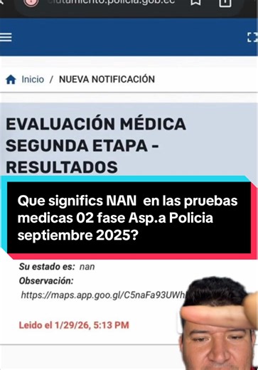 Me salió la palabra NAN estoy no cumple en las pruebas médicas 02 fase Aspirante a Policía septiembre 2025? #poligrafiapolicia2025 #instructorpauldiaz #InstructorPaulDíaz #Policía2025 #instructorpauldíaz