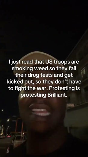 US Troops SMOKING WEED to Avoid War? (BRILLIANT PROTEST)