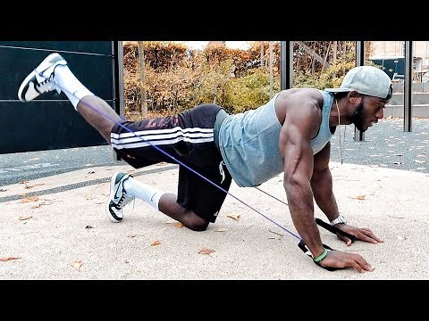 Full Body Workout Using Resistance Band To Build Muscle