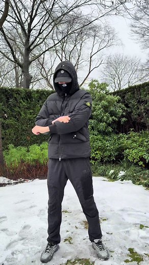 Explore Black Stone Island Puffers for Casual Style