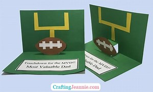 Football Craft (Free Template) - Crafting Jeannie