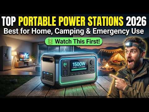 Top Portable Power Stations 2026 | Best for Home, Camping & Emergency Use - Watch This First! 🔋