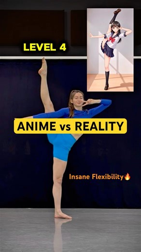 I tried 5 Anime poses in real life — The Last One SHOCKED Me😱 #flexibility #yogachallenge #shorts