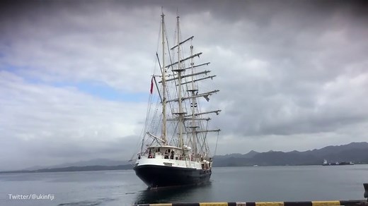 The SV Tenacious during it's voyage across the world