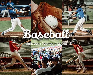 Baseball Lightroom Presets: Vibrant Sports Photo Editing (desktop & Mobile) - Etsy