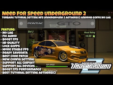 TERBARU! Tutorial Setting Game NFS Underground 2 AetherSX2 Android | Underground 2 AetherSX2 60FPS