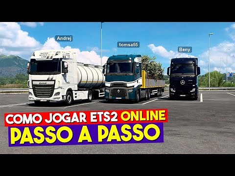 COMO JOGAR EURO TRUCK SIMULATOR 2 ONLINE PASSO A PASSO TRUCKERSMP 2023!