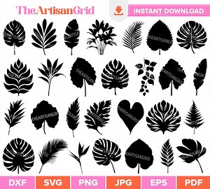 Leaves SVG Bundle, Autumn Leaf SVG Silhouttes, Maple Leaf PNG Clipart, Fall Cut Files, Wall Decor Leaf Vectors, Thanksgiving Leaf Stencils - Etsy