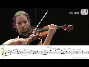 Mendelssohn Violin Concerto E Minor OP.64 - 2nd mov. - Hilary Hahn - Sheet Music Play Along