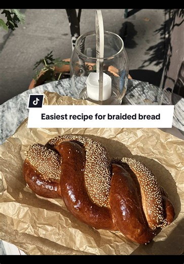 The only recipe you need for weekend bread ! Ingredients Half cup lukewarm water 1.5 tsp yeast 1/2 pinch sugar 3 cups all-purpose flour 1 tbsp salt 2 eggs 1/2 cup neutral oil Egg wash Whole egg 1 tbsp water Instructions Mix water, yeast, and a pinch of sugar. Let sit 5–10 min until foamy. In a bowl combine flour, sugar, and salt. Add eggs, yolk, oil, and yeast mixture. Mix to form dough. Knead 6–8 min until smooth. Cover and let rise 1.5–2 hours until doubled. Divide into 3 ropes, braid. Let ris