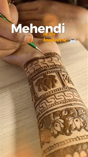 I choose mehandi 🤲🏻🌿 over tea/coffee ☕ #bridal #mehndi #youtubeshorts #tea #coffee