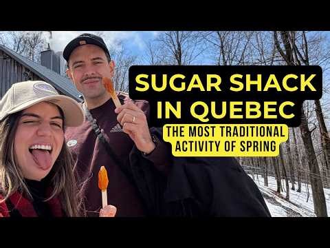 We Visited a Quebec Sugar Shack for the First Time (Yes, I Competed in a Saw Contest)