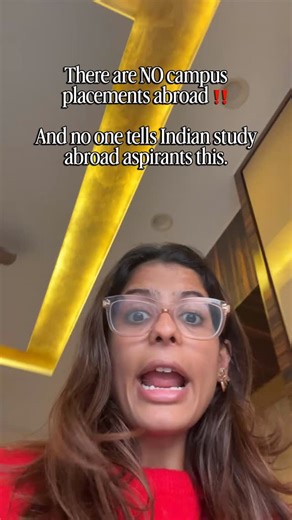Deepali Kothari | Unashamedly Real Early Career Mentor on Instagram: "Its SHOCKING but understandable how many myths there are about study abroad (half are just sold to you to lure you in) Students realise they are myths only AFTER: • paying international fees • finishing the degree • facing visa deadlines • getting rejected again and again One of the biggest shocks Indian students face abroad (even above academics )is the absence of placements. There is no year end company list. No HR teams com