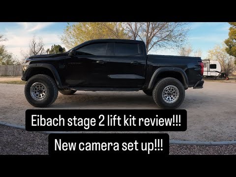 Eibach stage 2 lift kit review on my 2024 Chevy Colorado trail boss!!! Got a new camera set up!!!