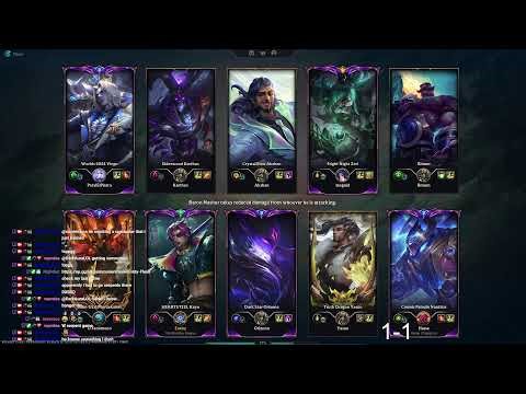 Kayn, no mic, 625 LP start.