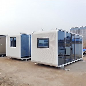 [Hot Item] Modern Design 20FT Modular Prefabricated House Tiny Movable Capsule Container Apple Cabin Houses
