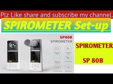 SPIROMETER SP80B ka use kaise kren/spirometer me patient report kaise nikale