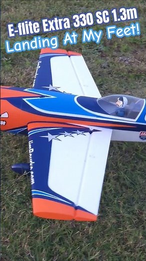 E-flite Extra 330 SC Landing At My Feet!