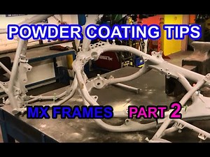 TIPS ON POWER COATING MX MOTORCYCLE FRAMES PART 2 OF 3 TAG-Z.CO.UK