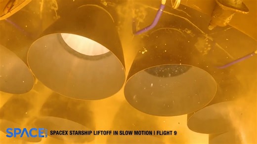 SpaceX's flight 9 Starship launched from Starbase in Texas on May 27, 2025. See views from below and more in this slow motion footage. Also, see the launch in real-time. Full story👉 https://space-com.visitlink.me/Dkq5Af Credit: SpaceX | edited by Space.com | Space.com