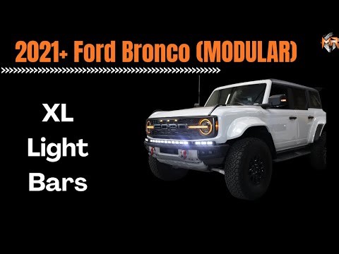 2021+ Ford Bronco XL Light Kit Full Install by M&R Automotive