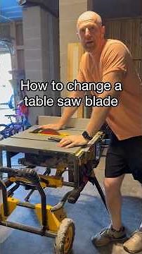 How to change the blade on your table saw! #woodworking #woodworkingtools #tablesaw