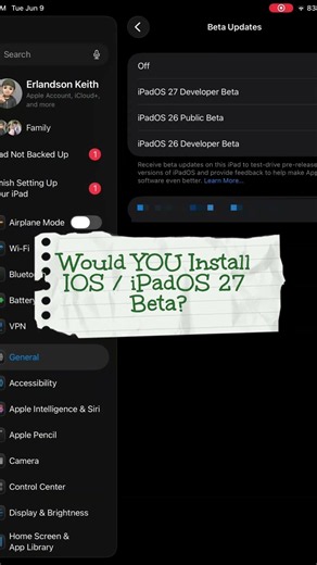 IOS 27 / iPadOS 27 Developer Beta – Yay or Nay? 👀