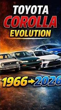 Toyota Corolla Evolution (1966 – 2026) | Full History, Specs, Price & Generations